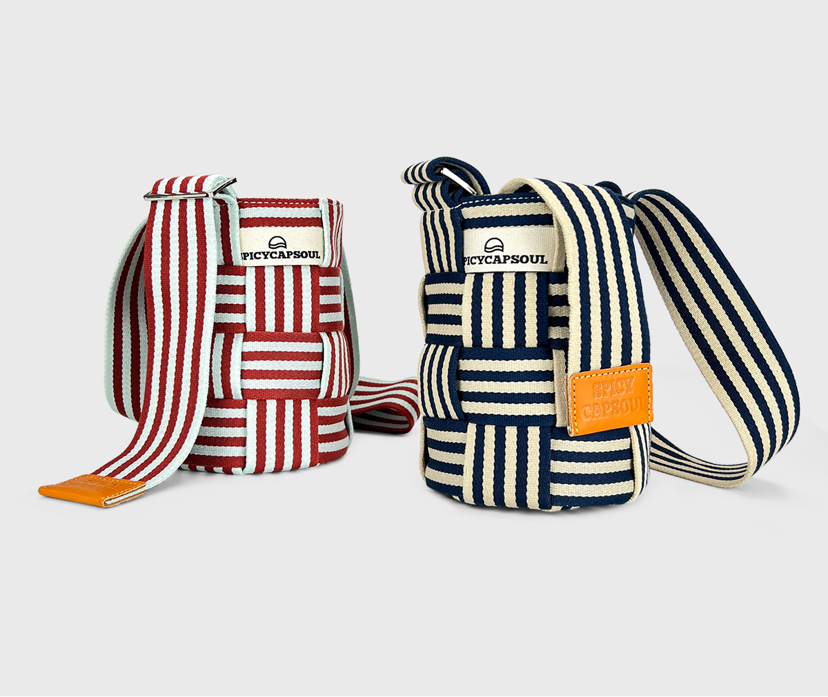 Geometric Webbing Mini Tote - Sailor Stripe