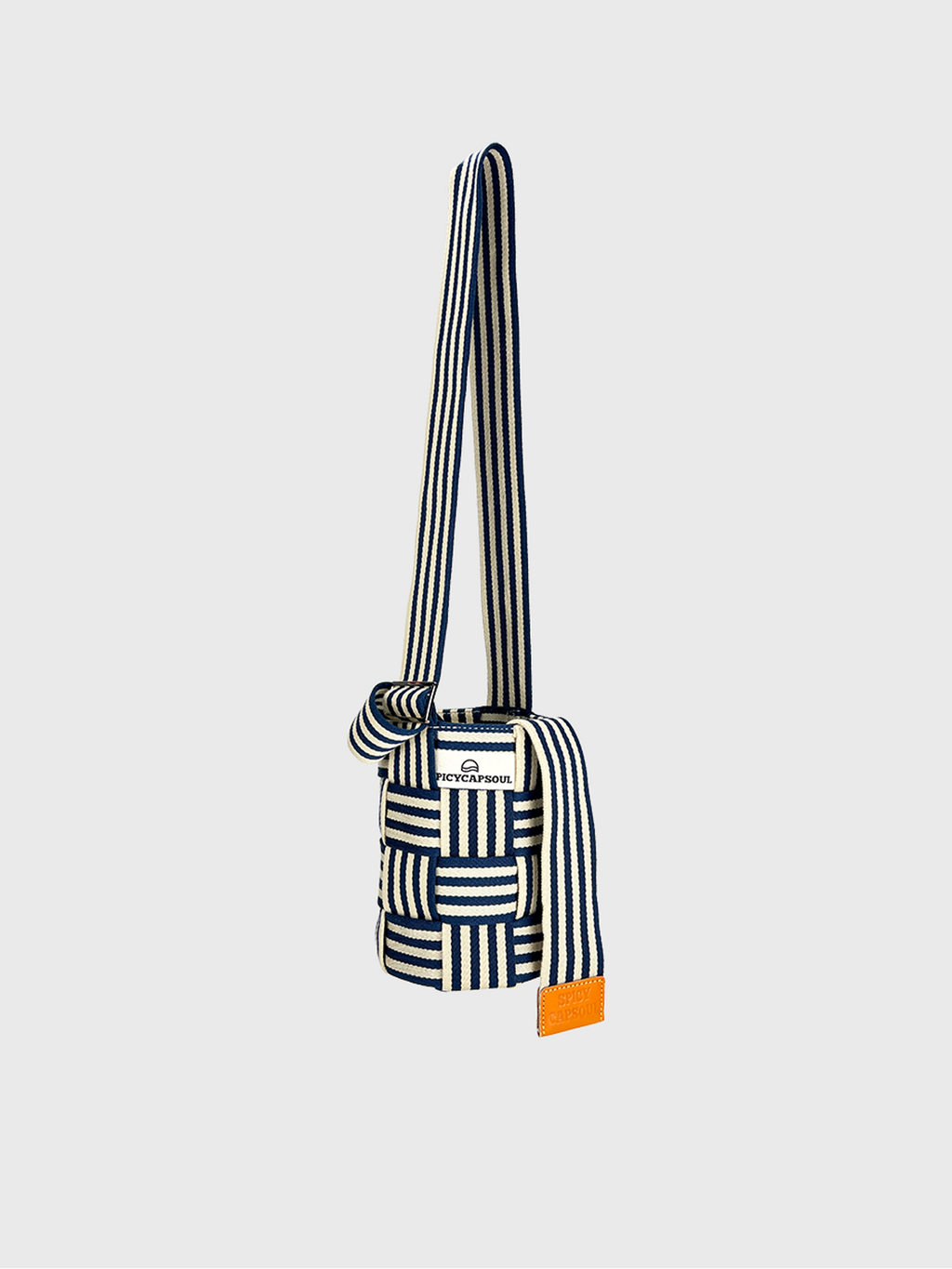 Geometric Webbing Mini Tote - Sailor Stripe