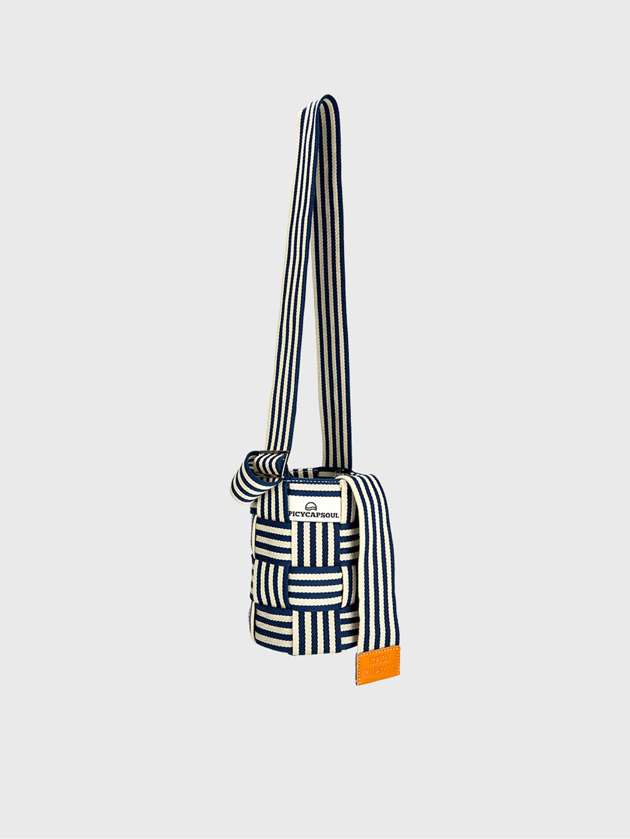 Geometric Webbing Mini Tote - Sailor Stripe
