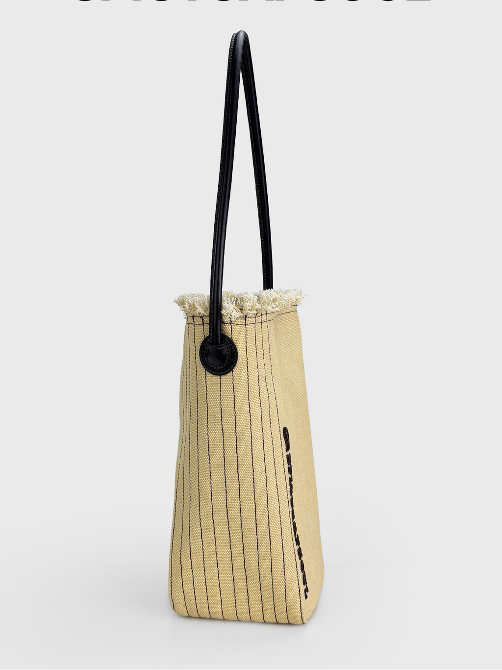 Salt Tassel Canvas Bucket Bag - Berry Red