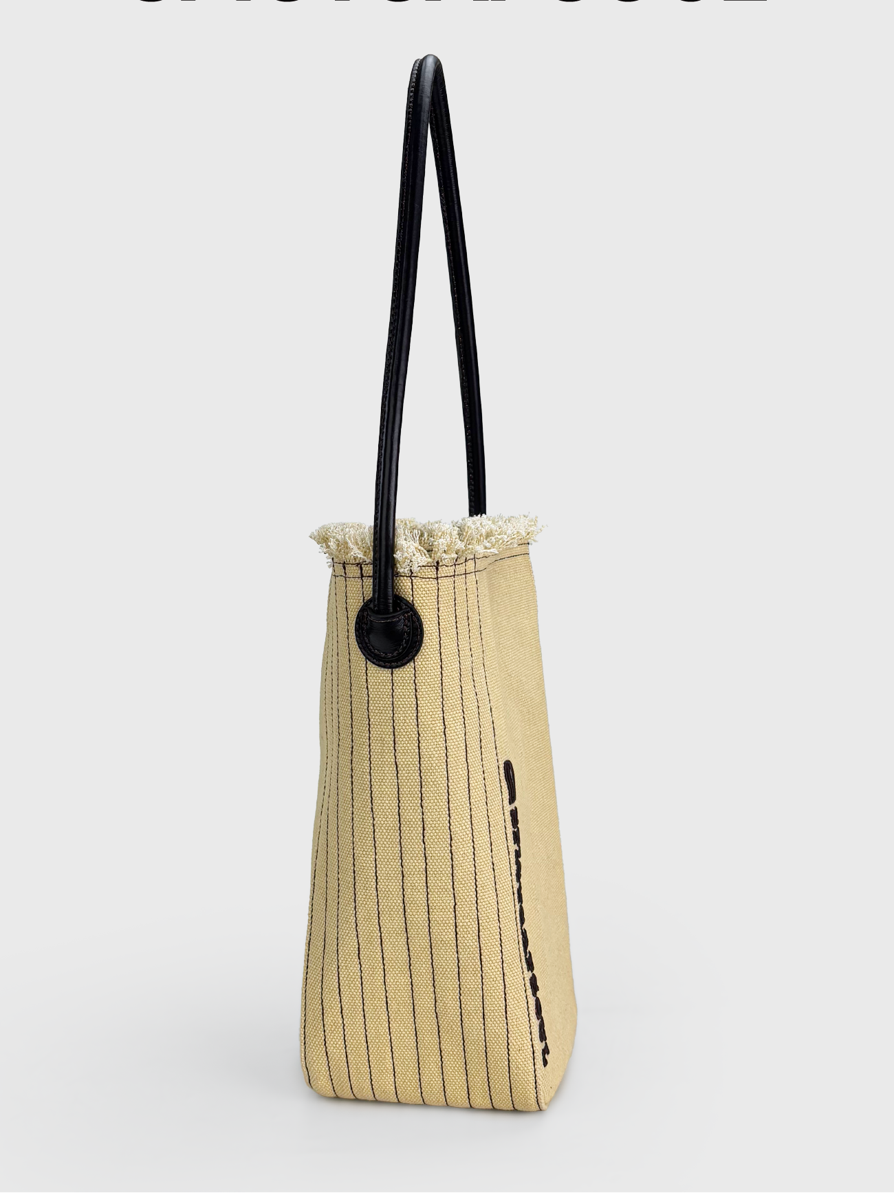 Salt Tassel Canvas Bucket Bag - Berry Red