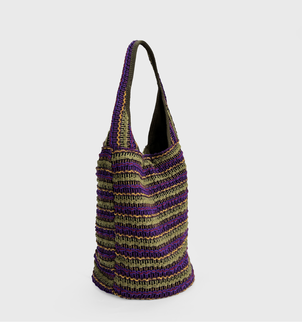 Verdant Patch Textured Small Bucket Tote - BRONZE